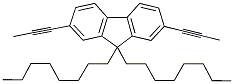 9,9-DIOCTYL-2,7-DI-1-PROPYNYL-9H-FLUORENE Struktur