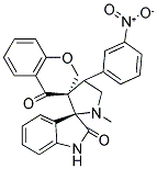 CHROMAN-4'-ONE-3'-SPIRO-3-N-METHYL-4-(3-NITROPHENYL)-PYRROLIDINE-2-SPIRO-3-OXINDOLE 3B Struktur