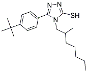 5-(4-TERT-BUTYL-PHENYL)-4-(2-METHYL-HEPTYL)-4H-[1,2,4]TRIAZOLE-3-THIOL Struktur