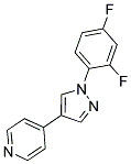 4-[1-(2,4-DIFLUOROPHENYL)-1H-PYRAZOL-4-YL]PYRIDINE Struktur