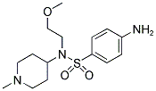 4-AMINO-N-(2-METHOXYETHYL)-N-(1-METHYLPIPERIDIN-4-YL)BENZENESULPHONAMIDE Struktur