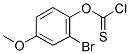 2-BROMO-4-METHOXYPHENYL CHLOROTHIOFORMATE Struktur