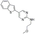 5-(1-BENZOTHIEN-2-YL)-N-(2-METHOXYETHYL)PYRIMIDIN-2-AMINE Struktur