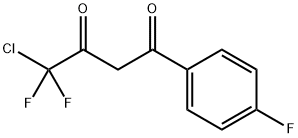 4-CHLORO-4,4-DIFLUORO-1-(4-FLUORO-PHENYL)-BUTANE-1,3-DIONE Struktur