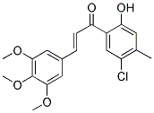 5'-CHLORO-2'-HYDROXY-4'-METHYL-3,4,5-TRIMETHOXYCHALCONE Struktur