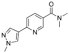 N,N-DIMETHYL-6-(1-METHYL-1H-PYRAZOL-4-YL)PYRIDINE-3-CARBOXAMIDE Struktur