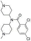 N,N-BIS(1-METHYLPIPERIDIN-4-YL)-2,4-DICHLOROBENZAMIDE Struktur