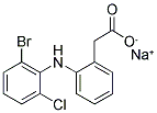 2-((2-BROMO-6-CHLOROPHENYL) AMINO) - PHENYL ACETIC ACID (SODIUM SALT) Struktur