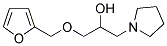 1-(FURAN-2-YLMETHOXY)-3-PYRROLIDIN-1-YL-PROPAN-2-OL Struktur