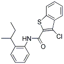 N-(2-SEC-BUTYLPHENYL)-3-CHLORO-1-BENZOTHIOPHENE-2-CARBOXAMIDE Struktur