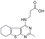 3-(2-METHYL-5,6,7,8-TETRAHYDRO-BENZO[4,5]THIENO-[2,3-D]PYRIMIDIN-4-YLAMINO)-PROPIONIC ACID Struktur