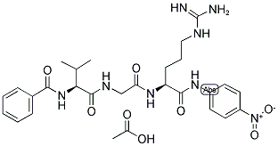 BZ-VAL-GLY-ARG-4-NITROANILIDE ACETATE Struktur