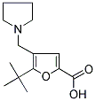 5-TERT-BUTYL-4-PYRROLIDIN-1-YLMETHYL-FURAN-2-CARBOXYLIC ACID Struktur