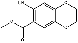 7-AMINO-2,3-DIHYDRO-BENZO[1,4]DIOXINE-6-CARBOXYLIC ACID METHYL ESTER Struktur