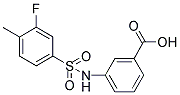 3-(3-FLUORO-4-METHYL-BENZENESULFONYLAMINO)-BENZOIC ACID Struktur