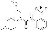 N-(2-METHOXYETHYL)-N-(1-METHYLPIPERIDIN-4-YL)-N'-(2-(TRIFLUOROMETHYL)PHENYL)UREA Struktur