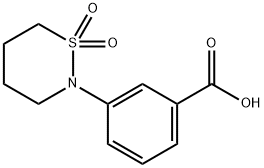 3-(1,1-DIOXO-1LAMBDA6-[1,2]THIAZINAN-2-YL)-BENZOIC ACID Struktur