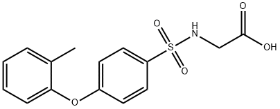 2-(([4-(2-METHYLPHENOXY)PHENYL]SULFONYL)AMINO)ACETIC ACID Struktur