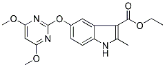 5-[(4,6-DIMETHOXYPYRIMIDIN-2-YL)OXY]-2-METHYLINDOLE-3-CARBOXYLIC ACID, ETHYL ESTER Struktur