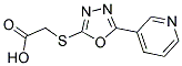 [(5-PYRIDIN-3-YL-1,3,4-OXADIAZOL-2-YL)THIO]ACETIC ACID Struktur