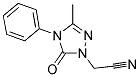 2-(3-METHYL-5-OXO-4-PHENYL-4,5-DIHYDRO-1H-1,2,4-TRIAZOL-1-YL)ACETONITRILE Struktur