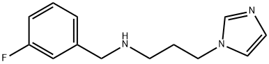 (3-FLUORO-BENZYL)-(3-IMIDAZOL-1-YL-PROPYL)-AMINE Struktur