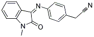 2-(4-(AZA(1-METHYL-2-OXOINDOLIN-3-YLIDENE)METHYL)PHENYL)ETHANENITRILE Struktur