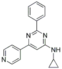 N-CYCLOPROPYL-2-PHENYL-6-PYRIDIN-4-YLPYRIMIDIN-4-AMINE Struktur