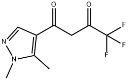 1-(1,5-DIMETHYL-1H-PYRAZOL-4-YL)-4,4,4-TRIFLUORO-BUTANE-1,3-DIONE Struktur