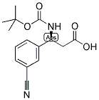 BOC-(S)-3-AMINO-3-(3-CYANO-PHENYL)-PROPIONIC ACID Struktur