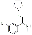 [1-(3-CHLORO-PHENYL)-3-PYRROLIDIN-1-YL-PROPYL]-METHYL-AMINE Struktur