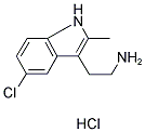 2-(5-CHLORO-2-METHYL-1H-INDOL-3-YL)ETHANAMINE HYDROCHLORIDE Struktur