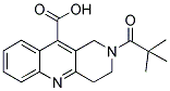 2-(TERT-BUTYLCARBONYL)-1,2,3,4-TETRAHYDROBENZO[B][1,6]NAPHTHYRIDINE-10-CARBOXYLIC ACID Struktur