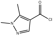 1,5-DIMETHYL-1H-PYRAZOLE-4-CARBONYL CHLORIDE Struktur