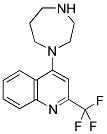 1-[2-(TRIFLUOROMETHYL)QUINOL-4-YL]HOMOPIPERAZINE Struktur