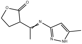 3-[(3-METHYL-1H-PYRAZOL-5-YL)ETHANIMIDOYL]DIHYDRO-2(3H)-FURANONE Struktur