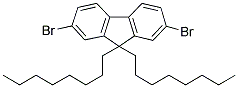 9,9-DIOCTYL-2,7-DIBROMOFLUORENE Struktur