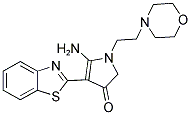 5-AMINO-4-BENZOTHIAZOL-2-YL-1-(2-MORPHOLIN-4-YL-ETHYL)-1,2-DIHYDRO-PYRROL-3-ONE Struktur