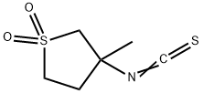 3-ISOTHIOCYANATO-3-METHYL-TETRAHYDRO-THIOPHENE 1,1-DIOXIDE Struktur