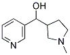 1-METHYL-3 (HYDROXY- (3-PYRIDYL) METHYL) PYRROLIDINE Struktur