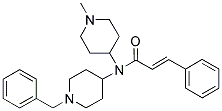 N-(1-BENZYLPIPERIDIN-4-YL)-N-(1-METHYLPIPERIDIN-4-YL)-3-PHENYL-(2E)-PROPENAMIDE Struktur