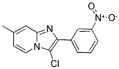 3-CHLORO-7-METHYL-2-(3-NITROPHENYL)IMIDAZO[1,2-A]PYRIDINE Struktur