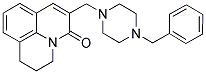 6-((4-BENZYLPIPERAZIN-1-YL)METHYL)-2,3-DIHYDRO-(1H,5H)-BENZO[IJ]QUINOLIZIN-5-ONE Struktur