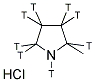 2-METHYLPYRROLIDINE HYDROCHLORIDE, R, [3H] Struktur