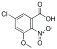 5-CHLORO-3-METHOXY-2-NITROBENZOIC ACID Struktur