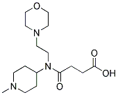 4-((1-METHYLPIPERIDIN-4-YL)(2-MORPHOLINOETHYL)AMINO)-4-OXOBUTANOIC ACID Struktur