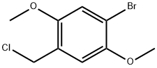 1-BROMO-4-(CHLOROMETHYL)-2,5-DIMETHOXYBENZENE Struktur