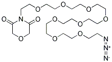 O-(2-AZIDOETHYL)-O'-(N-DIGLYCOLYL-2-AMINOETHYL)-HEPTAETHYLENEGLYCOL Struktur