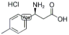 (S)-3-AMINO-3-(4-METHYL-PHENYL)-PROPANOIC ACID HYDROCHLORIDE Struktur