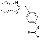 BENZOTHIAZOL-2-YL-(4-DIFLUOROMETHYLSULFANYL-PHENYL)-AMINE Struktur